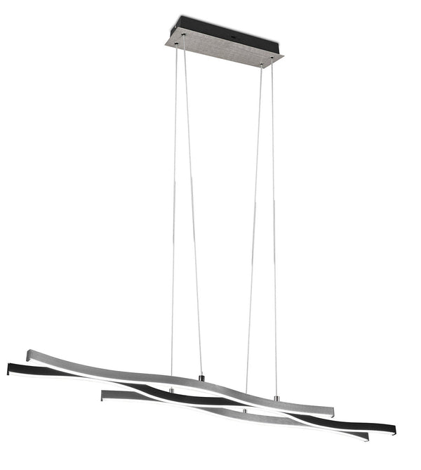 sconto Lampada a Sospensione da Interno a LED in Metallo Alluminio spazzolato