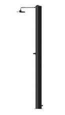 Doccia Solare da Giardino 28 L Soffione Eco Rain e Miscelatore Temporizzato Tevere TN Nero Opaco 