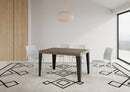Tavolo Allungabile 120/380x90 cm Flame Tortora Gambe Antracite      