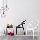 Set 4 Sedie da Giardino in Polipropilene Vandi Tortora