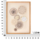 Stampa su Tela Circly con Inserti 45x3,2x60 cm in Legno e Tessuto