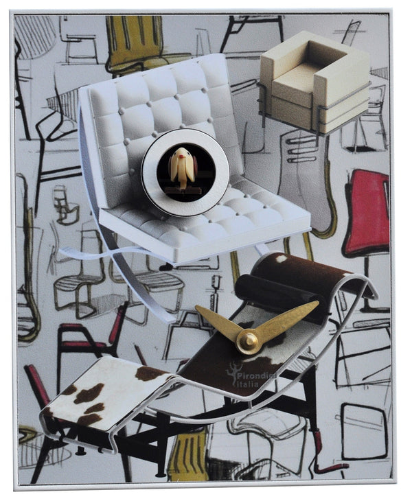 acquista Orologio a Cucù da Parete 16,5x20x10 cm Pirondini Italia Design Chairs