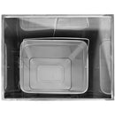 Cestino Gettacarte Posacenere 30,6x60x24,5 cm in Acciaio 17L per Interno Esterno Seconda Scelta