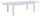 Tavolo Allungabile da Giardino 100x180/240x75 cm in Alluminio Bianco