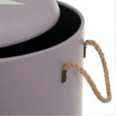 Set 3 Pouf Bauli Contenitori Star Poggiapiedi Capiente con Coperchio Rimovibile in Similpelle Nero Grigio Bianco      