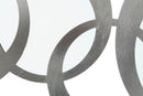 Specchio Celtic 119x1,5x58 cm in Ferro e MDF Argento