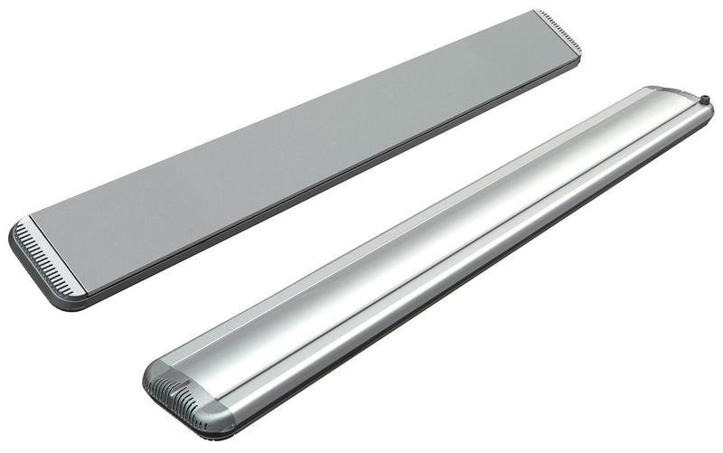Stufa Elettrica ad Infrarossi 155x20,1x5,8 cm da Soffitto 2400W in Alluminio Moel Hot-Top Silver