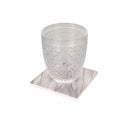 Set 4 Sottobicchieri 10x10x1 cm  in Ceramica VdE Tivoli 1996 Shades of Stones