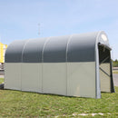 Motobox a Tunnel Copertura Box in PVC per Moto Scooter - 270x120xh155 cm\/Grigio Maddi