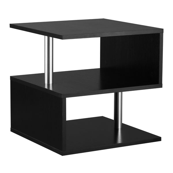 prezzo Tavolino Basso da Salotto in Legno Nero 50x50x50 cm