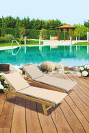 Cuscino per Lettino Prendisole 190x50x4 cm Soriani Avorio