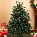 Ghirlanda Natalizia 142 Palline Natale 180 cm Festone LED Natalizio Rosso e Verde
