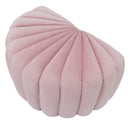 Puff Shell Rosa 80x54x42 cm in Legno Spugna e Poliestere Rosa