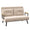 Divano Letto 3 in 1 con Schienale Regolabile e 2 Cuscini 102x73x81 cm in Tessuto Effetto Velluto Beige