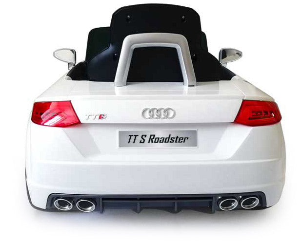 Macchina Elettrica per Bambini 12V con Licenza Audi TT S Roadster Bianca