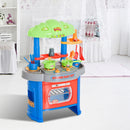 Cucina Giocattolo per Bambini Blu e Grigio 