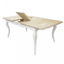 Tavolo Cross Allungabile 150/190x100x75h cm  in Legno Bianco