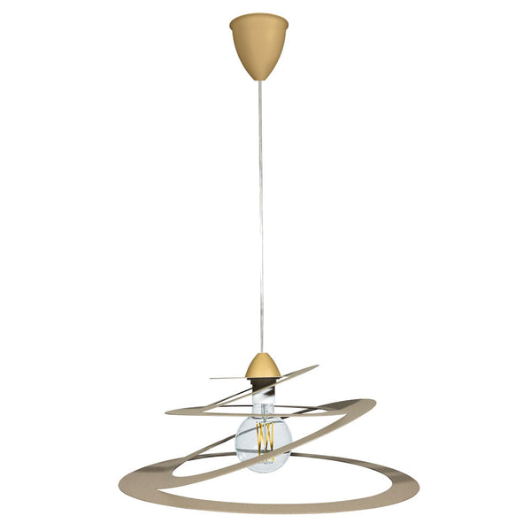 online Sospensione 1xE27 Montatura Tonda Sabbia E-Energy Eleonora