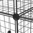 Libreria Modulare in Rete Metallica 24 Pezzi Componibili a Cubo