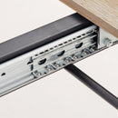 Tavolo da Pranzo Allungabile per 4-6 Persone Stile Industriale 120-160x80x75,5cm 