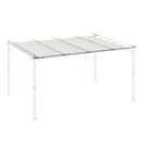 Tetto di Ricambio per Pergola Gazebo da Giardino 300x400 cm in Poliestere Crema   