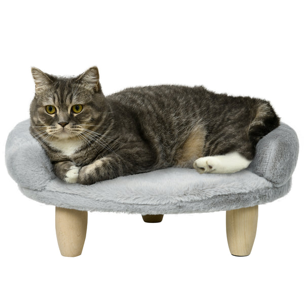 prezzo Cuccia Divanetto per Cani e Gatti 47x40x20 cm Sfoderabile in Peluche Grigio