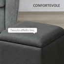 Pouf Contenitore 39x39x39 cm in Tessuto Teddy Grigio  