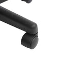 Sgabello Girevole a Sella per Parrucchieri con Ruote e Altezza Regolabile 35x38x43-55 cm in Similpelle Nero