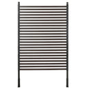 Recinzione Divisorio da Giardino 93x22x150 cm Modulabile Autoportante in Acciaio Marrone   