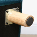 Cuccia Divano per Cani e Gatti 64x45x36 cm Stile Scandinavo in Velluto Blu