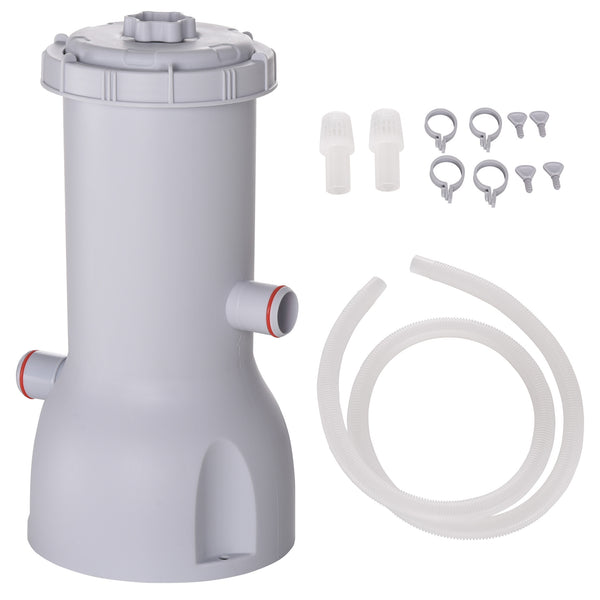 acquista Pompa Filtro Portata 3785 L/h per Piscine Fuori Terra 5-5,5 m Bianco