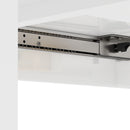 Tavolo da Pranzo Allungabile 120-160x80x78 cm per 4-6 Persone con Pannelli a Ribalta in Legno Bianco 