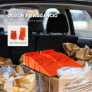 Set 2 Rampe per Auto 91x30x21 cm con Carico Massimo 5 Tonnellate in Plastica Arancione  