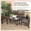 Tavolino da Caffè 91x51x46 cm in Acciaio Marrone