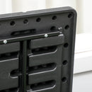 Baule Cassapanca da Esterno 122,4x62x64,5 cm Capacità da 366L in Plastica Nero  