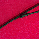 Ombrellone Rotondo Ø250x240 cm a 18 Stecche in Metallo e Poliestere Rosso Vino  