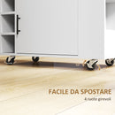 Carrello da Cucina 83x40x83 cm Armadietto e Portabottiglie Rovere   