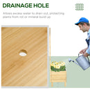 Fioriera da Esterno con Grigliato 90x43x150 cm in Legno di Abete Naturale