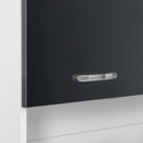 Credenza 70x42x177 cm in Legno truciolare Grigio e Bianco