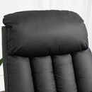 Poltrona Relax Reclinabile Alzapersone Elettrica con Telecomando Nero   