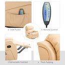 Poltrona Relax Massaggiante 97x92X104 cm in Similpelle Beige