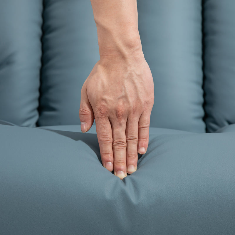 Poltrona Relax Reclinabile Alzapersone Elettrica con Telecomando Azzurro   