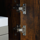 Mobile Porta TV fino a 55" 110x40x50 cm con Vano Aperto e Armadietto in Legno Marrone