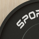 Set 2 Dischi Pesi da 5kg in Gomma con Foro da 2"/5 cm per Manubri e Bilancieri Nero    