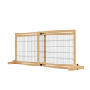 Cancelletto di Sicurezza per Cani 104-183x36x69 cm Estensibile in Legno