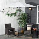 Base per Ombrellone 13kg con Finitura Lucida 40x40x43 cm in Cemento Nero