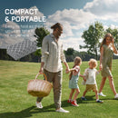 Tappeto per Esterno 182x274 cm Pieghevole e Reversibile  in Polipropilene Grigio e Bianco