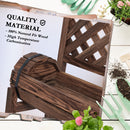 Fioriera da Esterno a 2 Livelli con Fori di Drenaggio e Griglia 42x49x80 cm in Legno di Abete Marrone