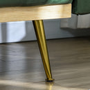 Divano Letto Singolo Clic Clac 206x81x83 cm in Tessuto Effetto Velluto con 2 Cuscini Verde 