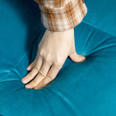 Divano Letto 3 Posti Matrimoniale 178x87x81 cm  in Tessuto Effetto Velluto Verde